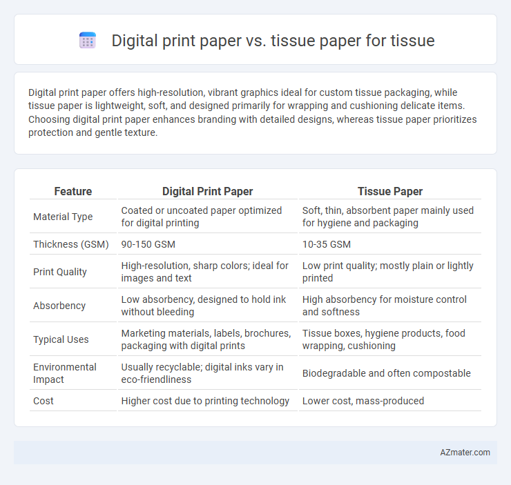 Digital print paper vs. tissue paper for tissue - What is The Difference?