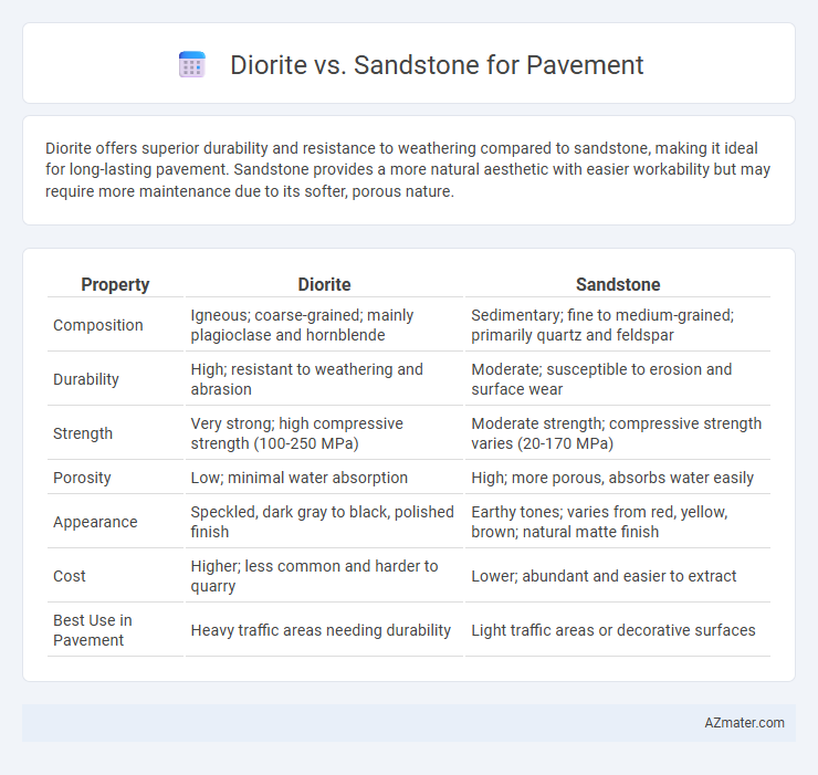 Diorite vs. Sandstone for Pavement - What is The Difference?