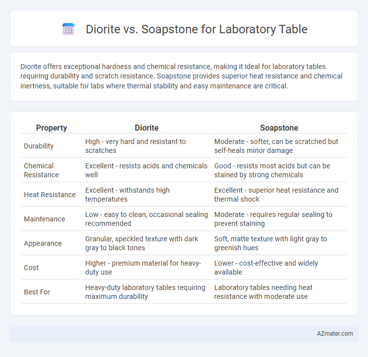 Diorite vs. Soapstone for Laboratory Table - What is The Difference?