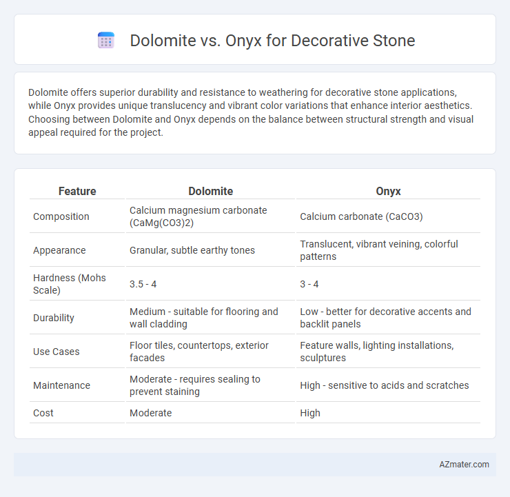 Dolomite vs. Onyx for Decorative Stone - What is The Difference?