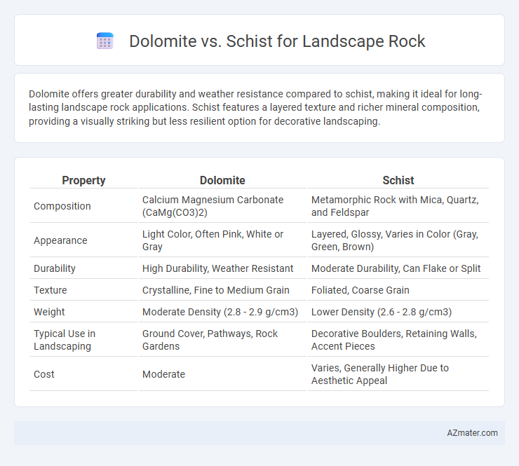 Dolomite vs. Schist for Landscape Rock - What is The Difference?