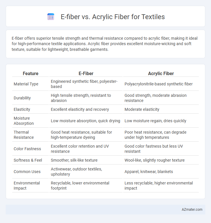 E-fiber vs. Acrylic Fiber for Textiles - What is The Difference?