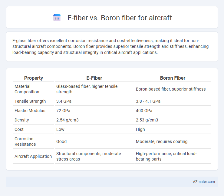 E-fiber vs. Boron fiber for aircraft - What is The Difference?