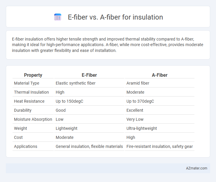 E-fiber vs. A-fiber for insulation - What is The Difference?