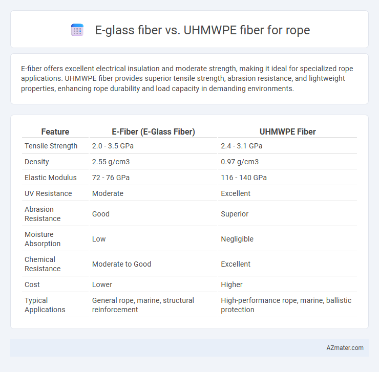 E-glass fiber vs. UHMWPE fiber for rope - What is The Difference?