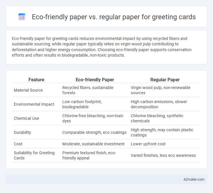Eco-friendly paper vs. regular paper for greeting cards - What is The Difference?
