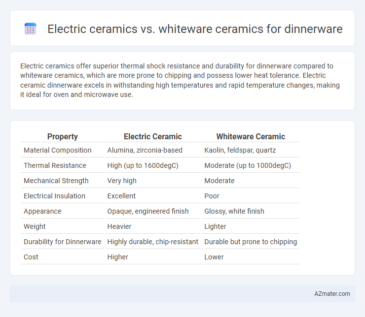 Electric ceramics vs. whiteware ceramics for dinnerware - What is The Difference?