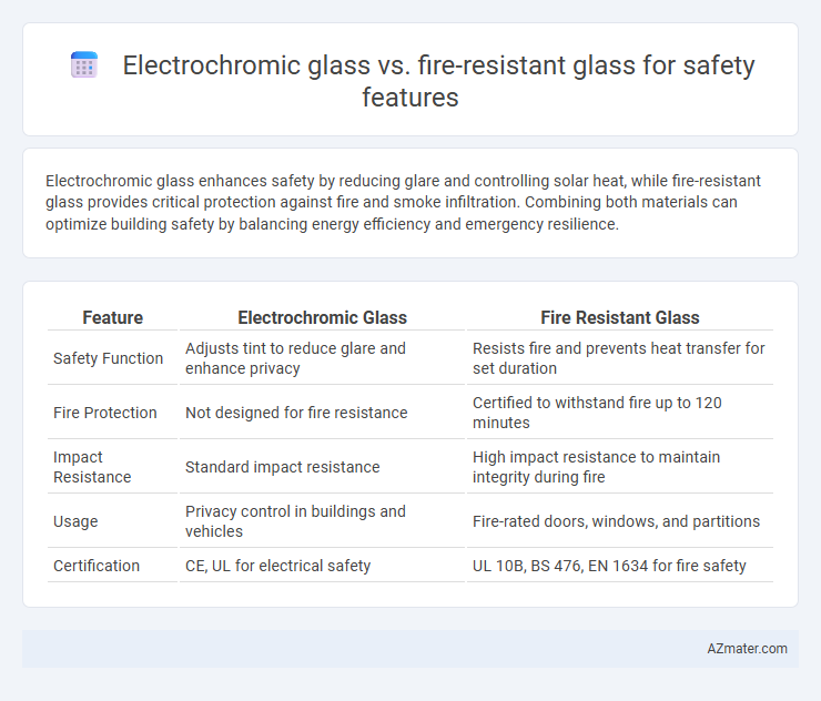 Electrochromic glass vs. fire-resistant glass for safety features - What is The Difference?