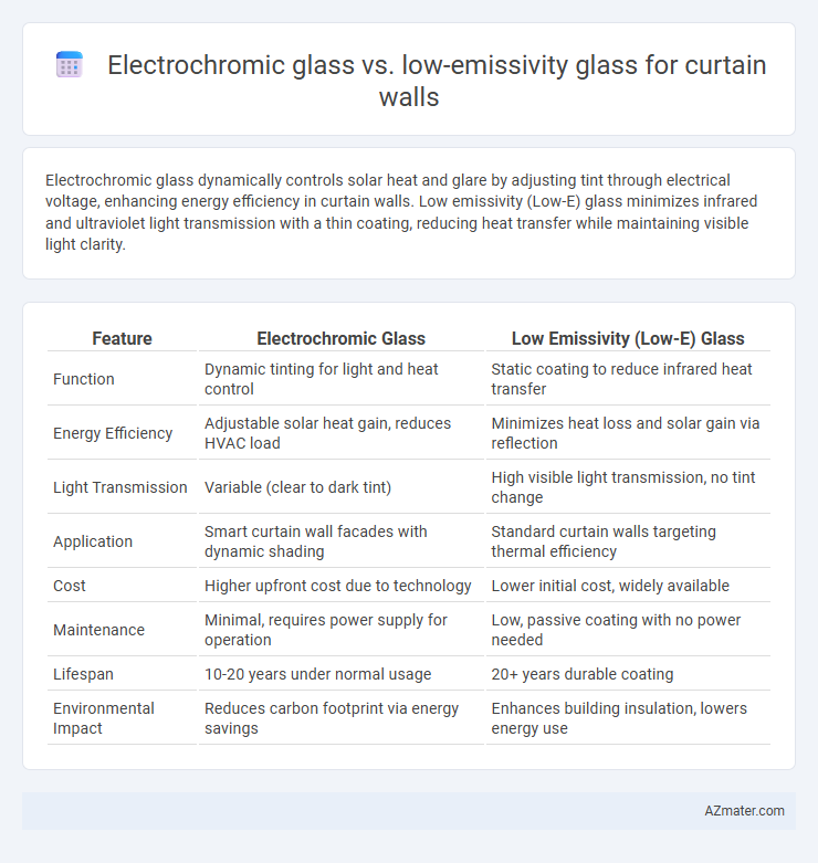 Electrochromic glass vs. low-emissivity glass for curtain walls - What is The Difference?