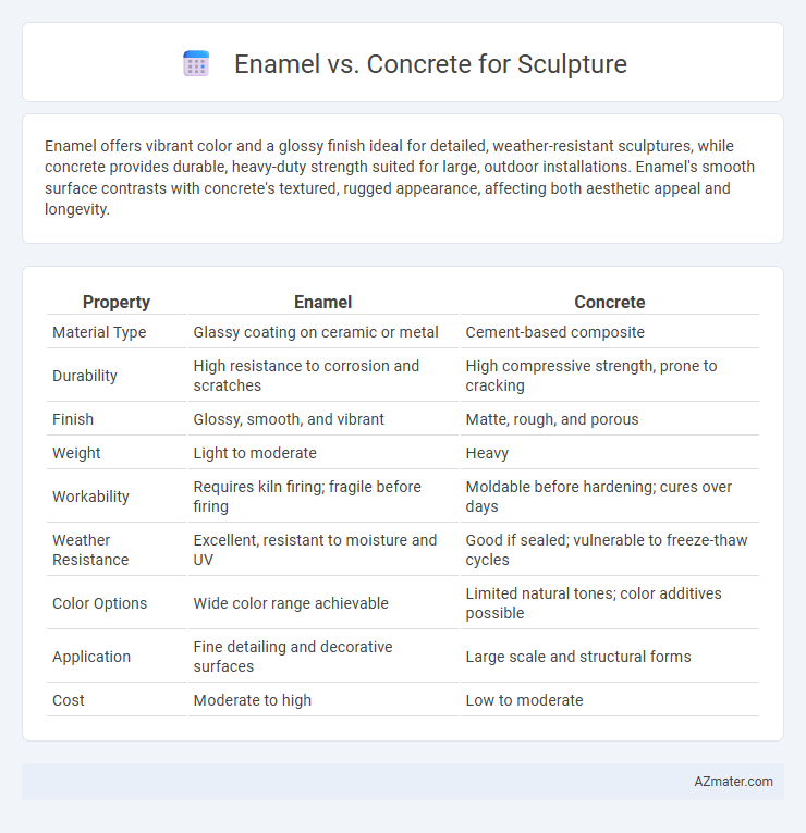 Enamel vs. Concrete for Sculpture - What is The Difference?