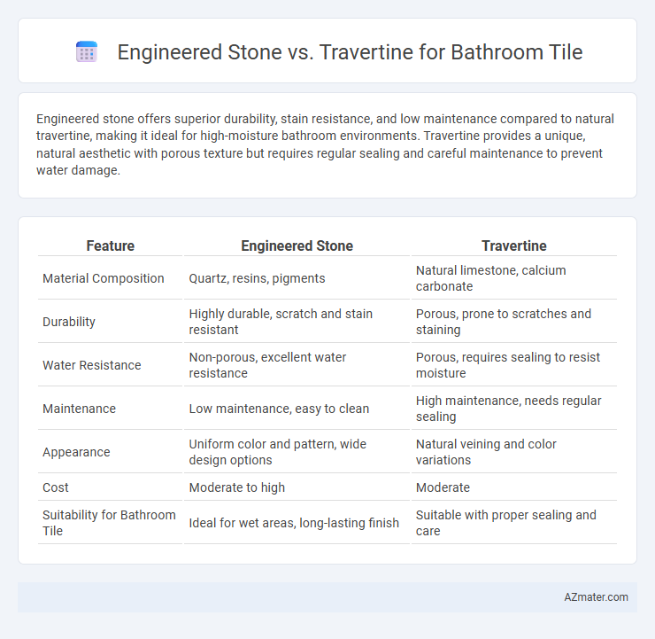 Engineered Stone vs. Travertine for Bathroom Tile - What is The Difference?