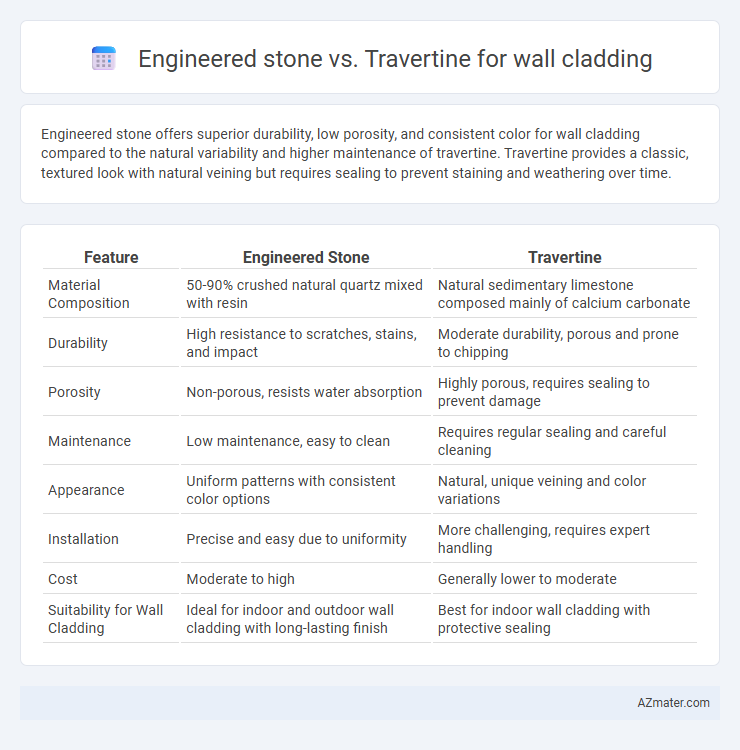 Engineered stone vs. Travertine for wall cladding - What is The Difference?