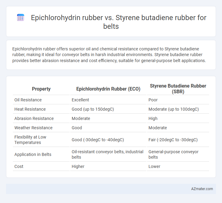 Epichlorohydrin rubber vs. Styrene butadiene rubber for belts - What is The Difference?