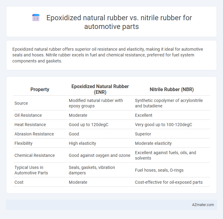 Epoxidized natural rubber vs. nitrile rubber for automotive parts - What is The Difference?