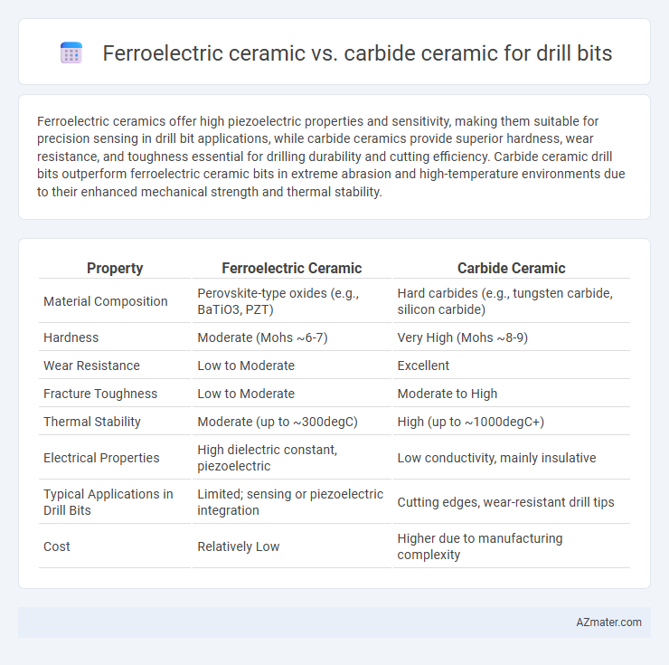 Ferroelectric ceramic vs. carbide ceramic for drill bits - What is The Difference?