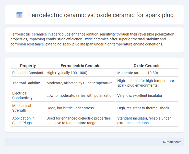Ferroelectric ceramic vs. oxide ceramic for spark plug - What is The Difference?