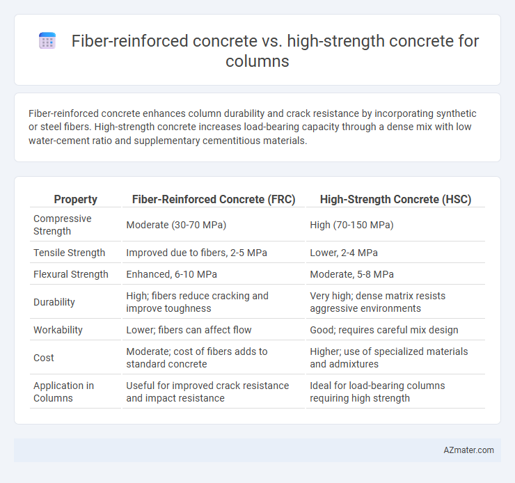 Fiber-reinforced concrete vs. high-strength concrete for columns - What is The Difference?