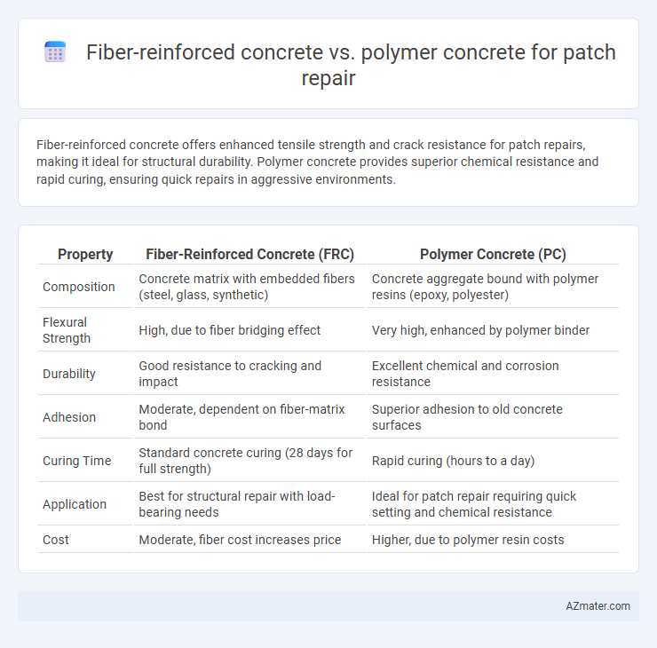 Fiber-reinforced concrete vs. polymer concrete for patch repair - What is The Difference?