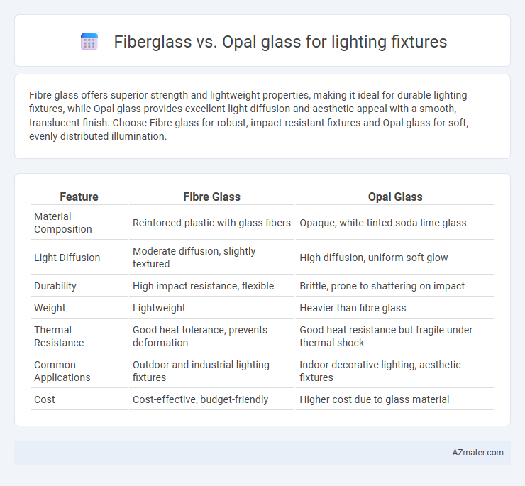 Fiberglass vs. Opal glass for lighting fixtures - What is The Difference?