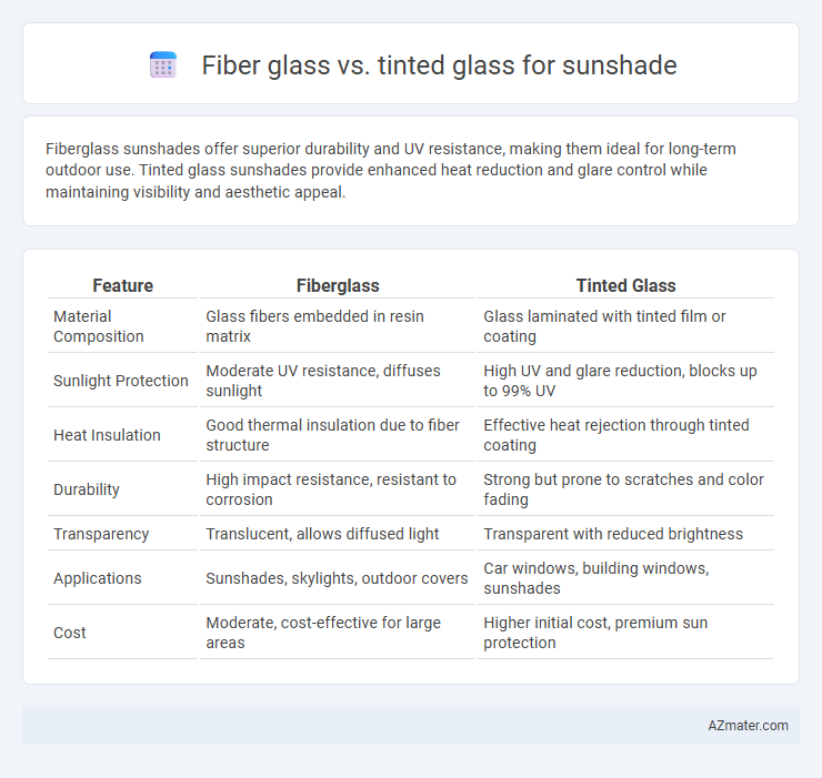 Fiber glass vs. tinted glass for sunshade - What is The Difference?
