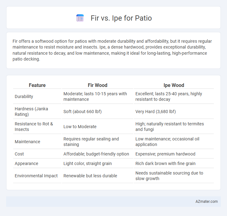 Fir vs. Ipe for Patio - What is The Difference?