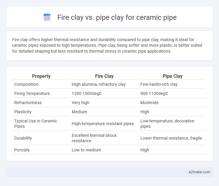 Fire clay vs. pipe clay for ceramic pipe - What is The Difference?