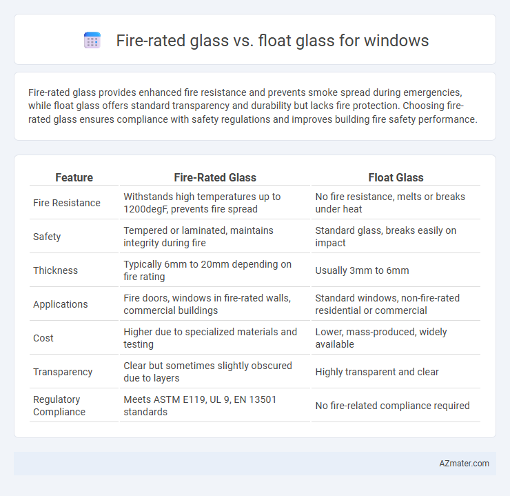 Fire-rated glass vs. float glass for windows - What is The Difference?
