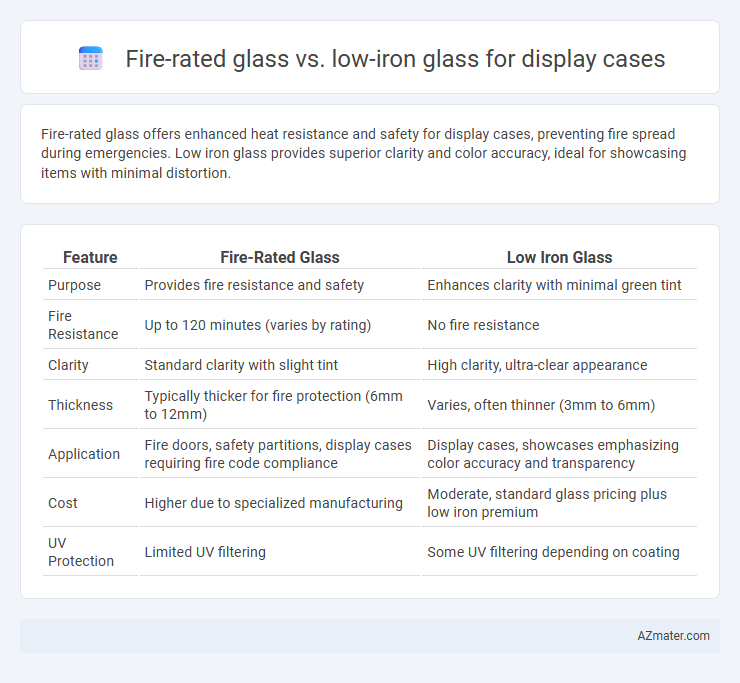 Fire-rated glass vs. low-iron glass for display cases - What is The Difference?