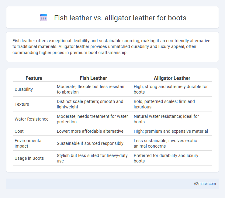 Fish leather vs. alligator leather for boots - What is The Difference?