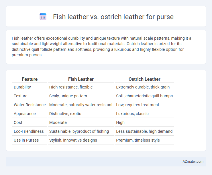 Fish leather vs. ostrich leather for purse - What is The Difference?