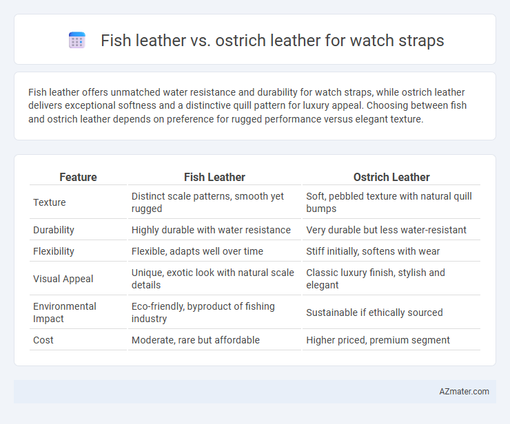 Fish leather vs. ostrich leather for watch straps - What is The Difference?