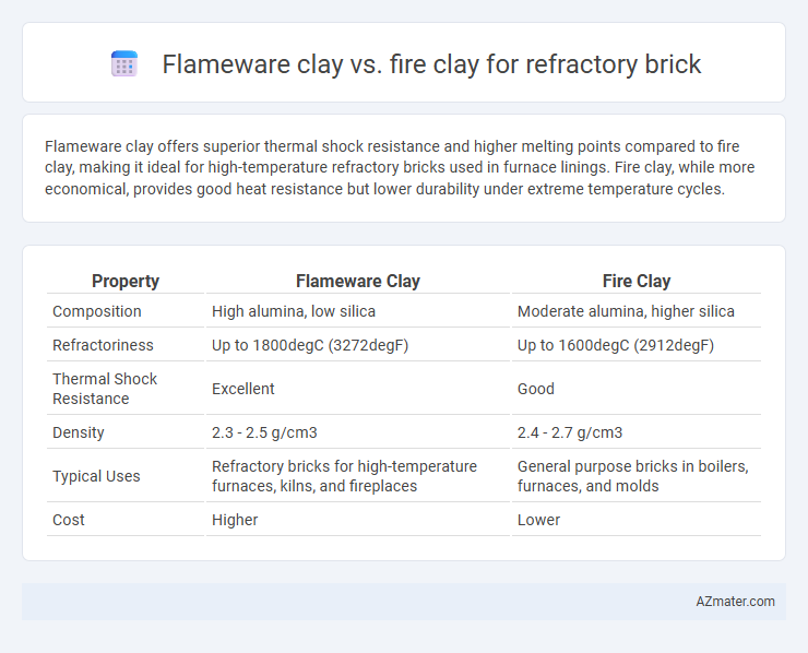 Flameware clay vs. fire clay for refractory brick - What is The Difference?