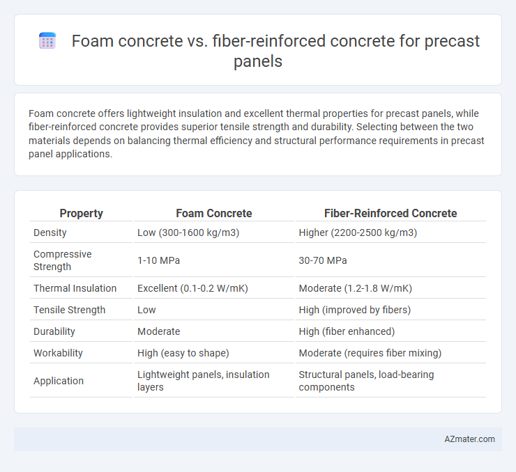 Foam concrete vs. fiber-reinforced concrete for precast panels - What is The Difference?