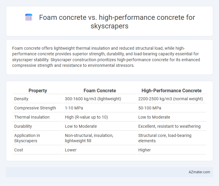 Foam concrete vs. high-performance concrete for skyscrapers - What is The Difference?
