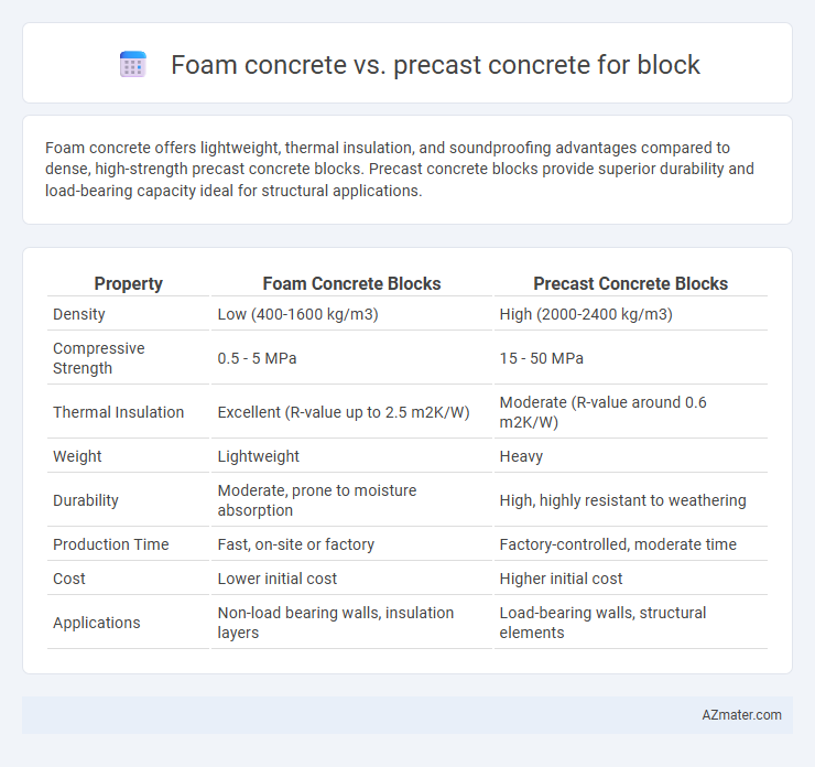 Foam concrete vs. precast concrete for block - What is The Difference?