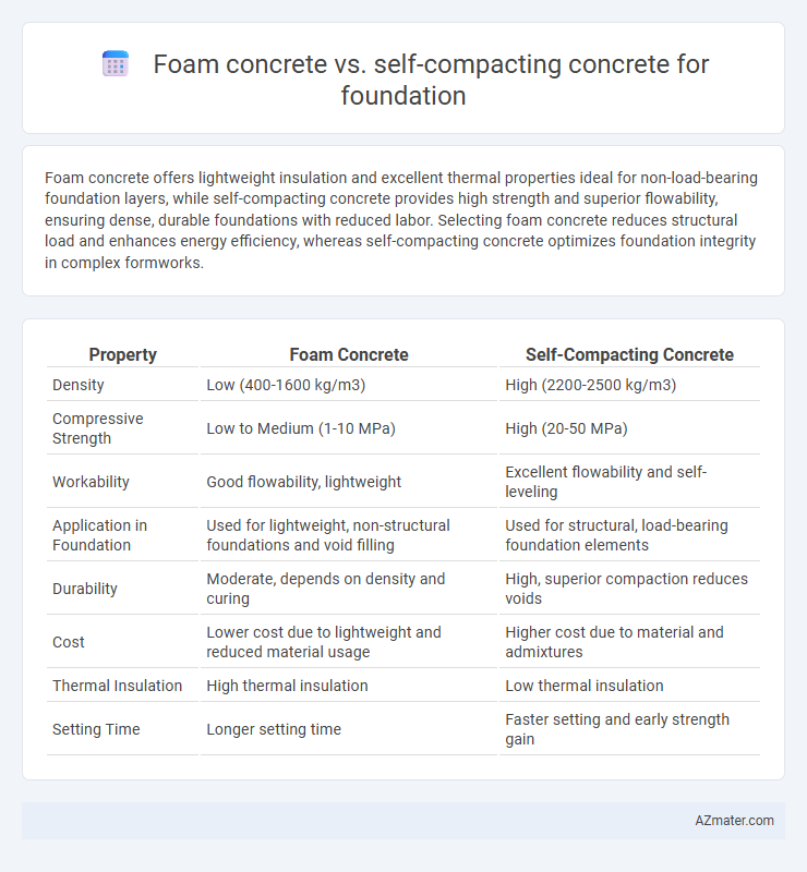 Foam concrete vs. self-compacting concrete for foundation - What is The Difference?