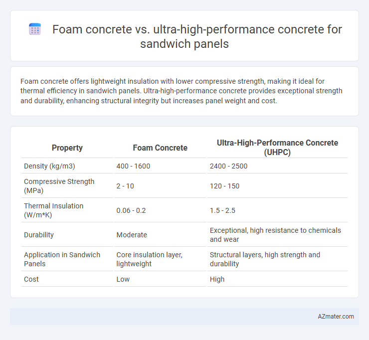Foam concrete vs. ultra-high-performance concrete for sandwich panels - What is The Difference?