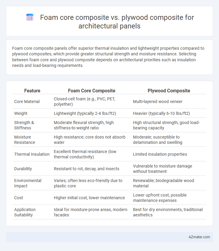 Foam core composite vs. plywood composite for architectural panels - What is The Difference?