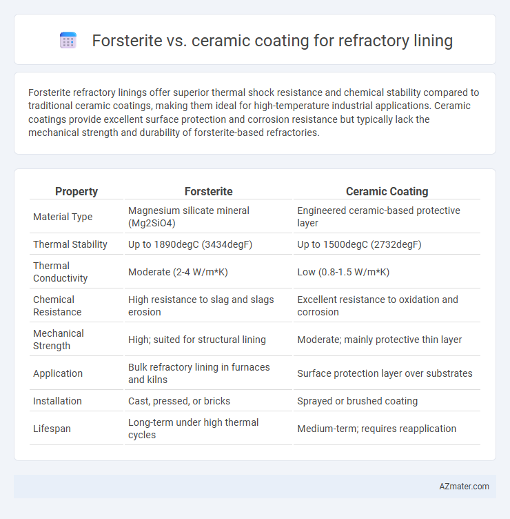 Forsterite vs. ceramic coating for refractory lining - What is The Difference?