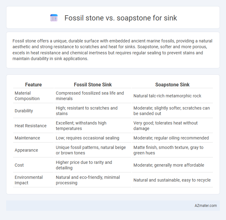Fossil stone vs. soapstone for sink - What is The Difference?