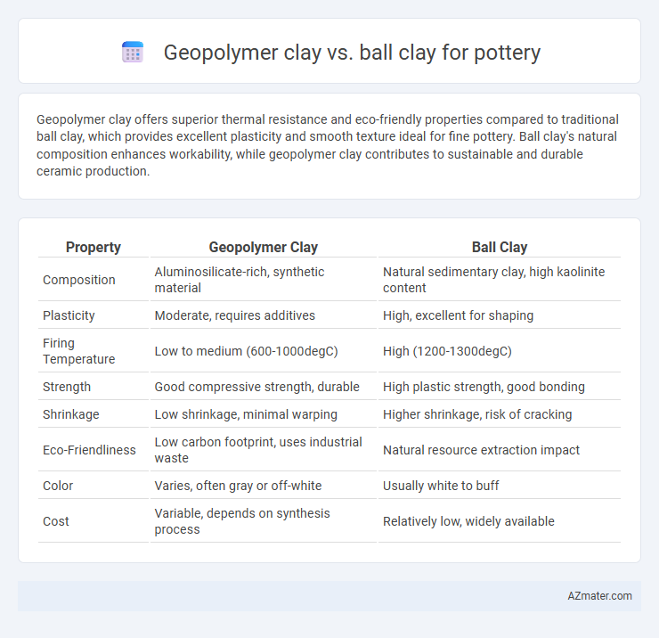 Geopolymer clay vs. ball clay for pottery - What is The Difference?