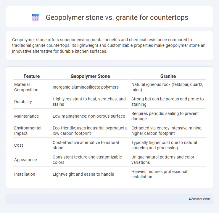 Geopolymer stone vs. granite for countertops - What is The Difference?