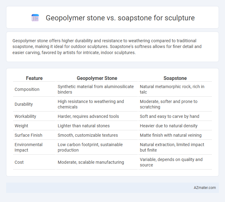 Geopolymer stone vs. soapstone for sculpture - What is The Difference?