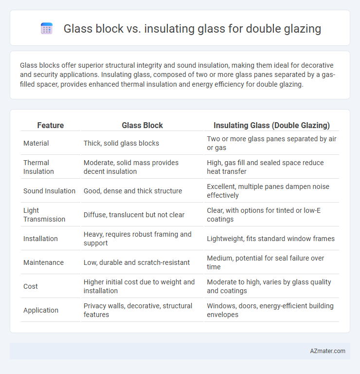 Glass block vs. insulating glass for double glazing - What is The Difference?