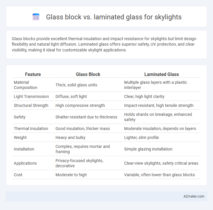 Glass block vs. laminated glass for skylights - What is The Difference?