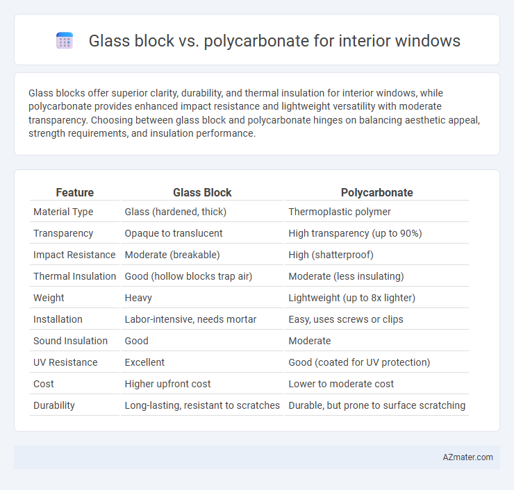 Glass block vs. polycarbonate for interior windows - What is The Difference?