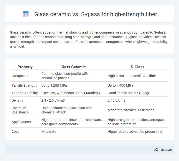 Glass ceramic vs. S-glass for high-strength fiber - What is The Difference?