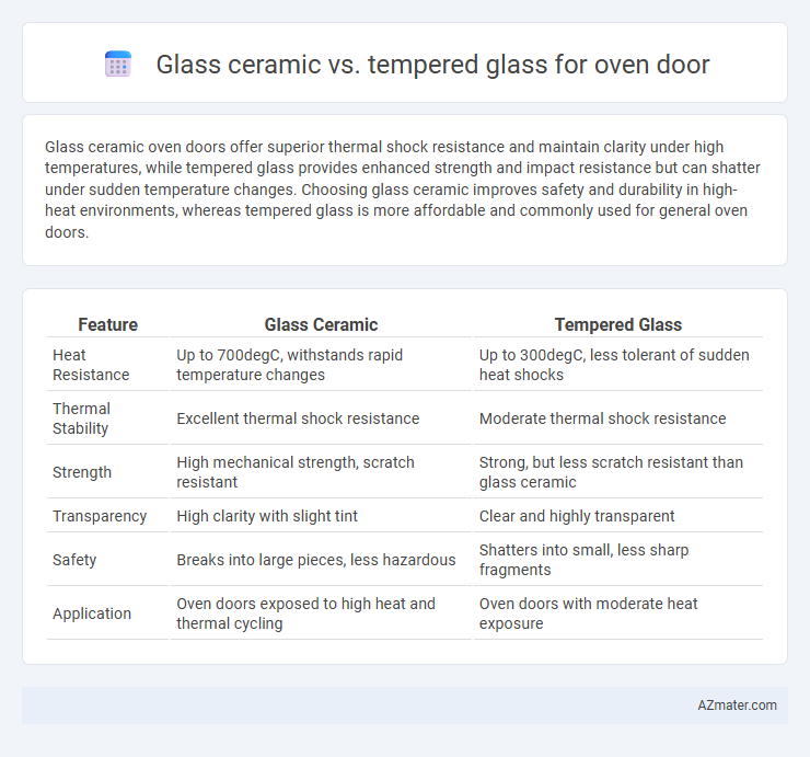 Glass ceramic vs. tempered glass for oven door - What is The Difference?