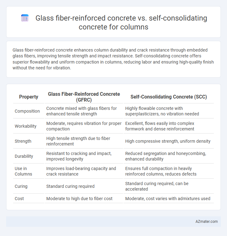 Glass fiber-reinforced concrete vs. self-consolidating concrete for columns - What is The Difference?