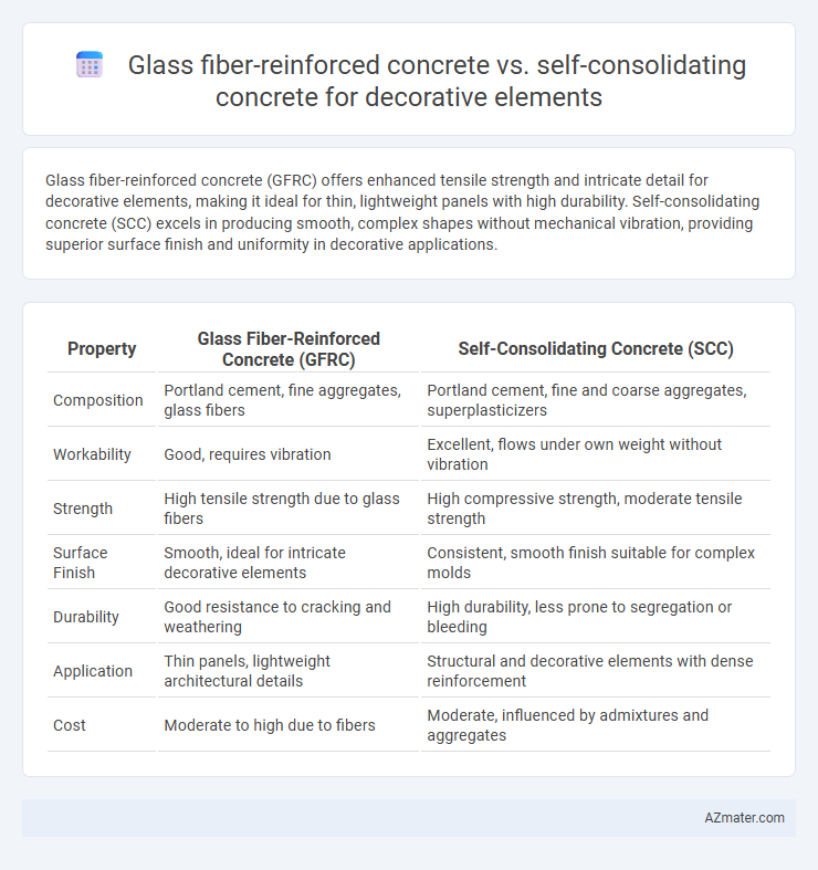 Glass fiber-reinforced concrete vs. self-consolidating concrete for decorative elements - What is The Difference?